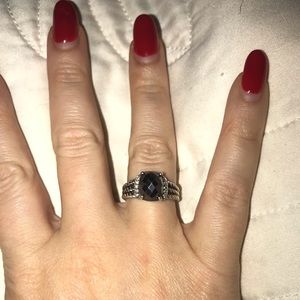 David Yurman Petite Wheaton Hematite Ring 6